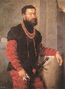 MORONI, Giovanni Battista Portrait of a Soldier sg oil on canvas